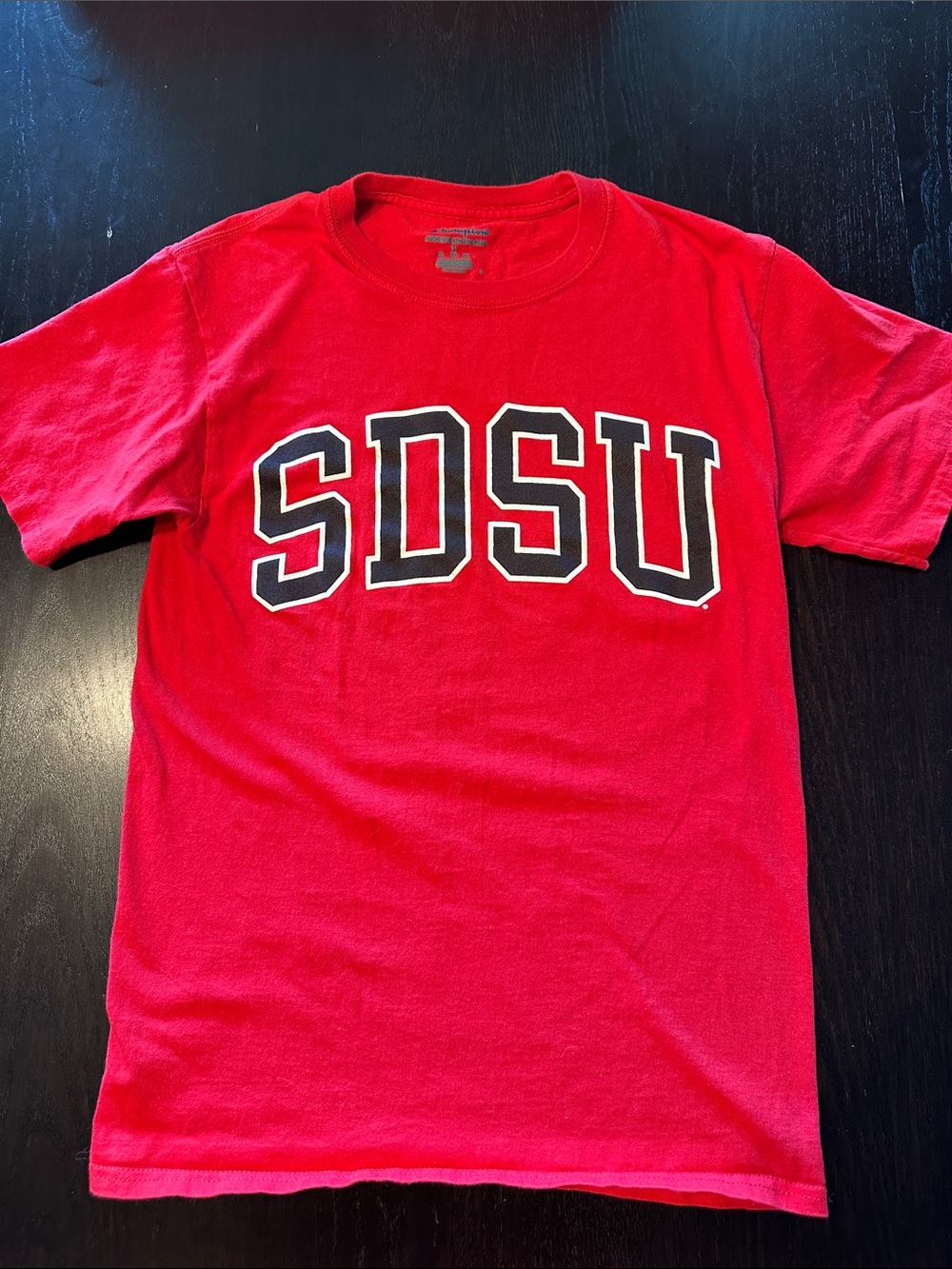 Champion Red SDSU Short Sleeve Tee - Picture 1 of 3